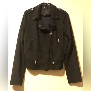 NWOT Guess Salome Faux Suede Biker Jacket